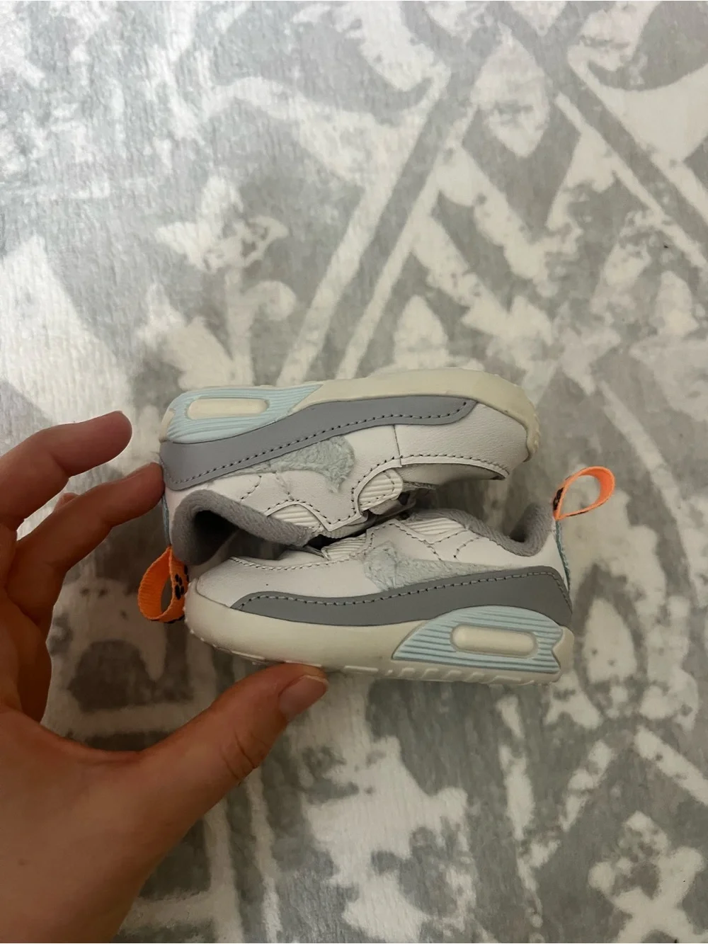 Nike Max 90 Crib SE (CB) Baby Bootie Toddler White Infant Soft Bottom shoes 2c